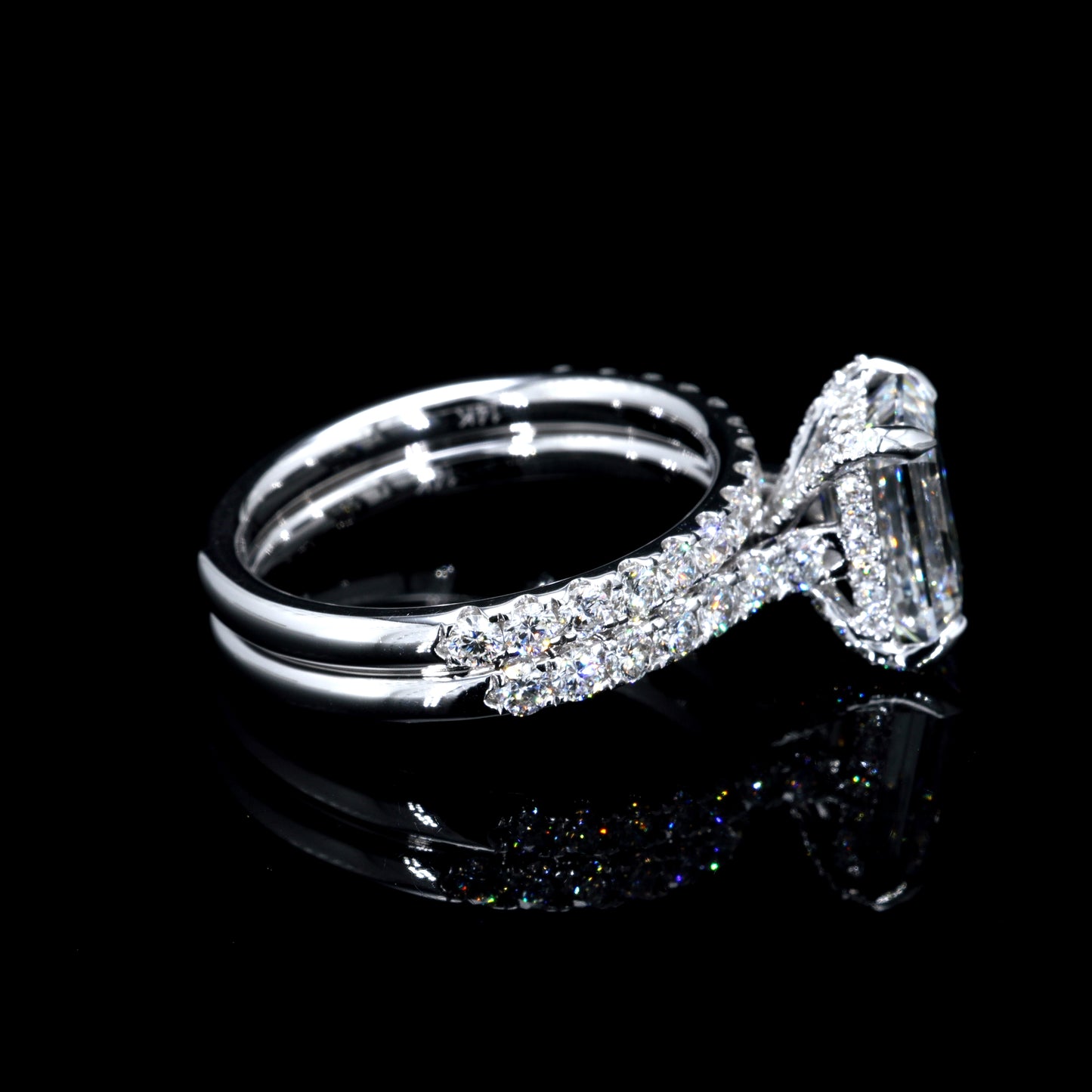 4.28CT Certified Lab-Grown Diamond Engagement Ring in 14K