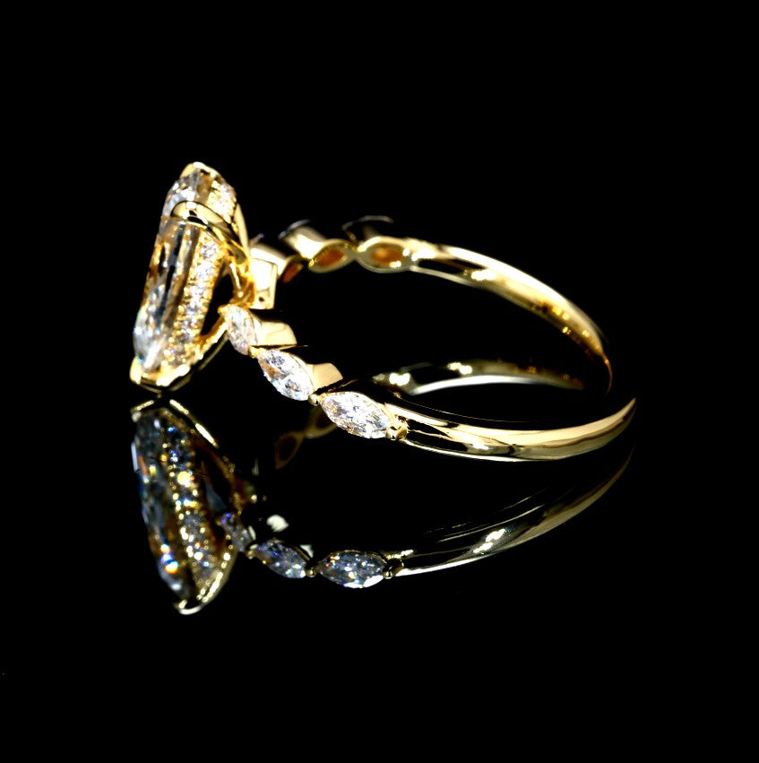 2.49CT Certified Lab-Grown Diamond Engagement Ring in 14K