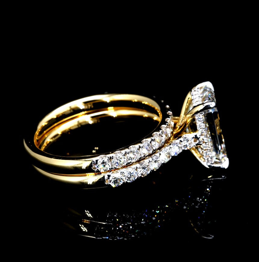 4.56CT Certified Lab-Grown Diamond Engagement Ring in 14K