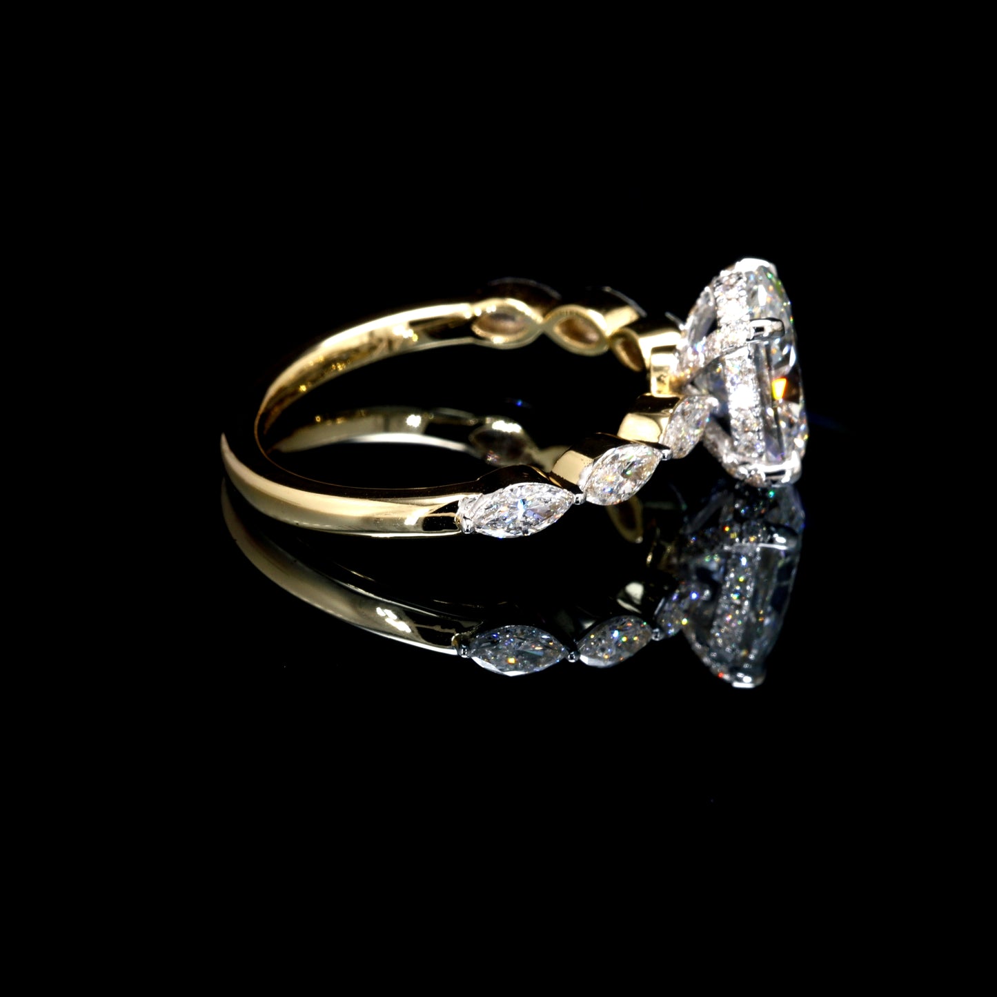 2.89W Certified Lab-Grown Diamond Engagement Ring in 14K