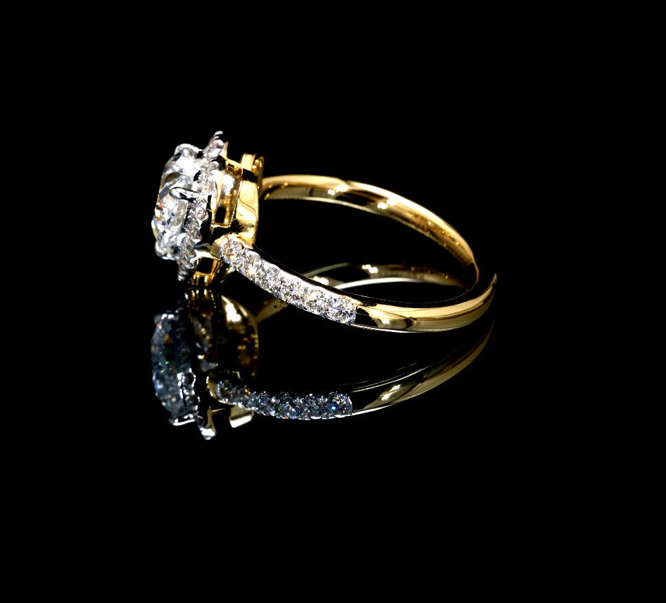 2.02CT Certified Lab-Grown Diamond Engagement Ring in 14K