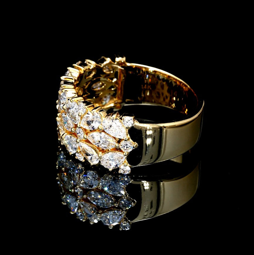 3.31CT Certified Lab-Grown Diamond Engagement Ring in 14K
