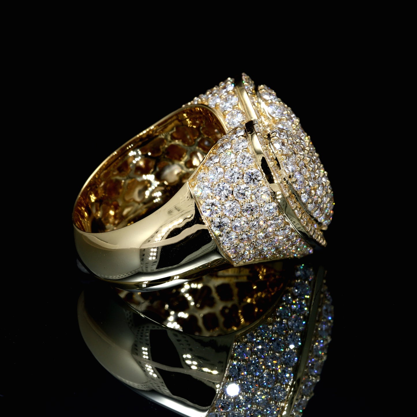 3.82CT Certified Lab-Grown Diamond Engagement Ring in 14K