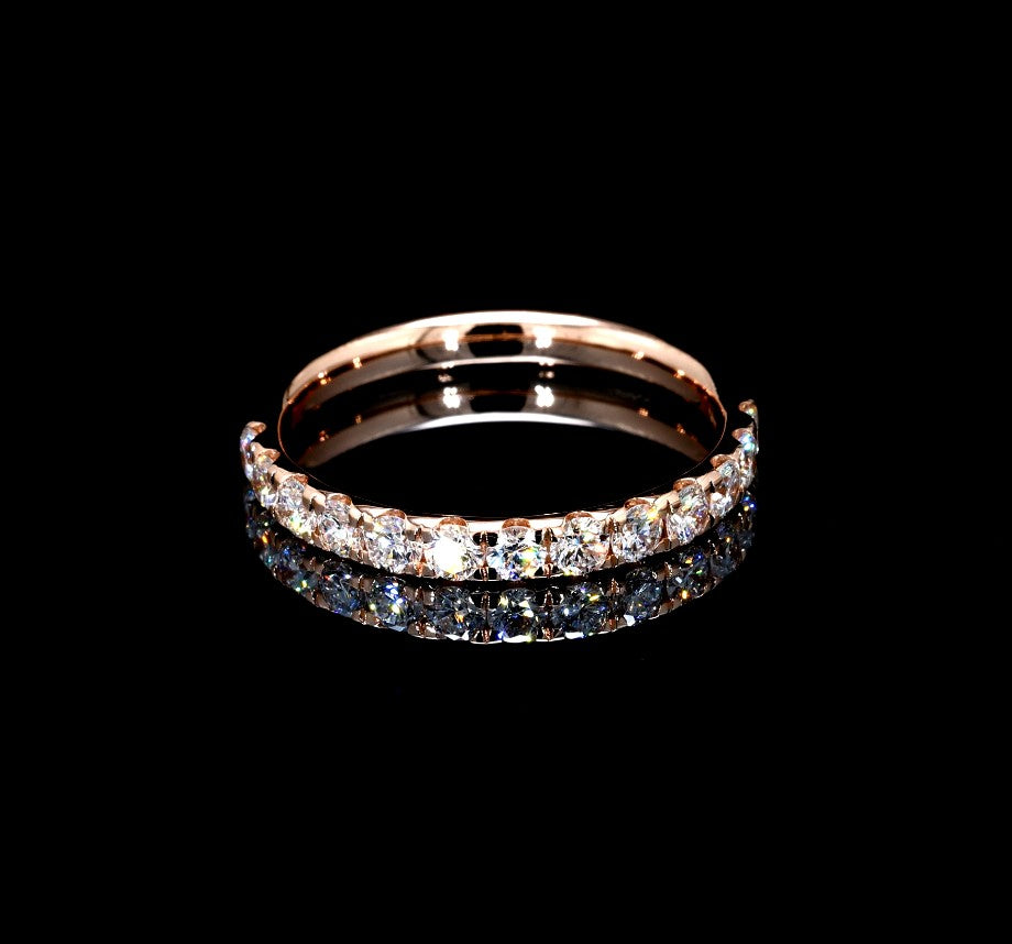 0.74W Certified Lab-Grown Diamond Engagement Ring in 14K