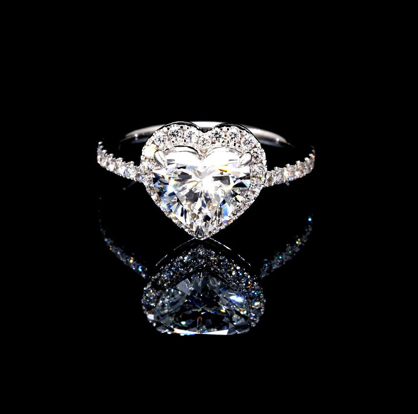 2.48CT Certified Lab-Grown Diamond Engagement Ring in 14K
