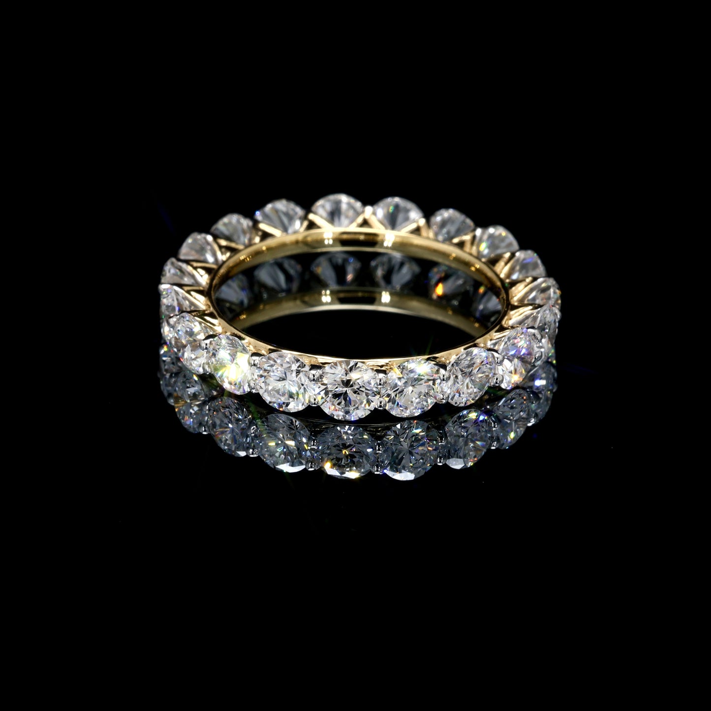 3.89CT Certified Lab-Grown Diamond Engagement Ring in 14K