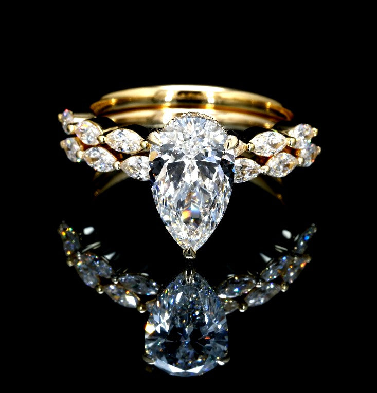 2.94CT Certified Lab-Grown Diamond Engagement Ring in 14K