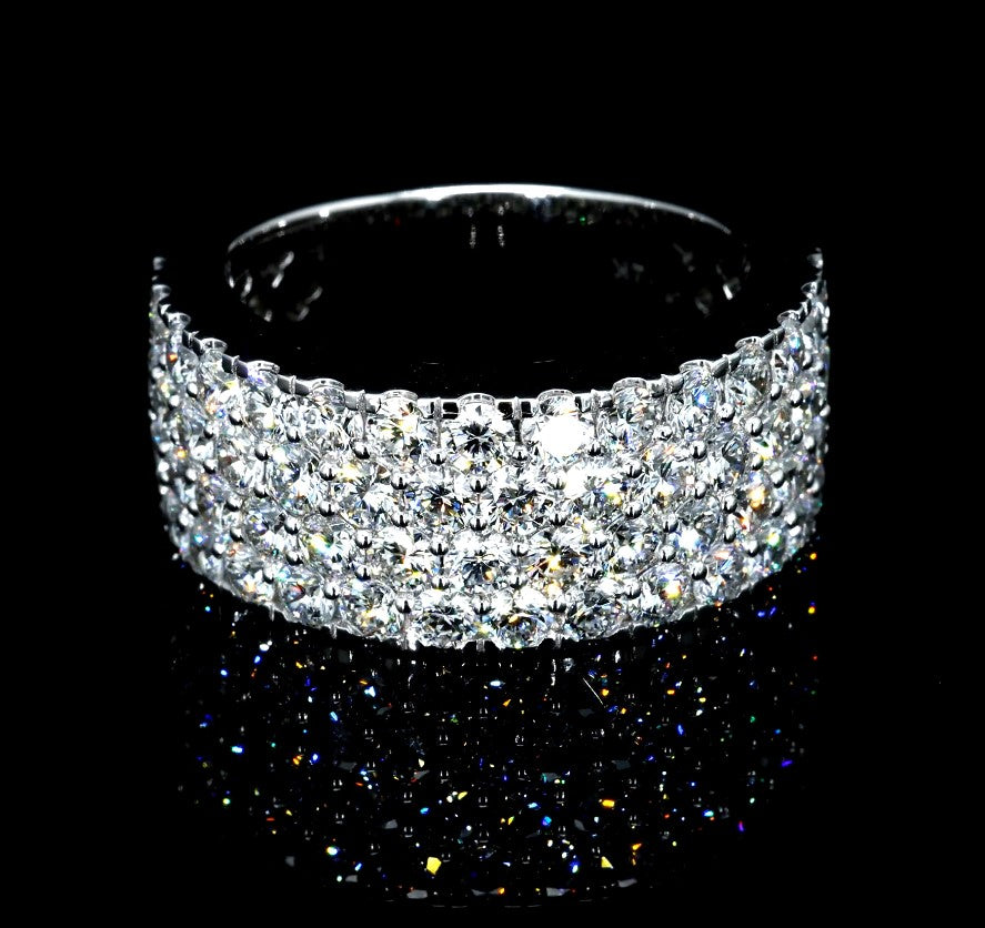 4.37CT Certified Lab-Grown Diamond Engagement Ring in 14K
