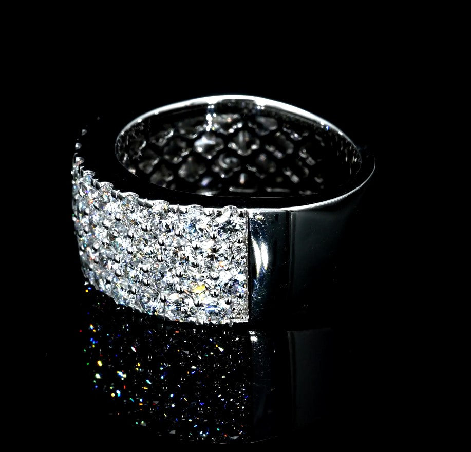 4.37CT Certified Lab-Grown Diamond Engagement Ring in 14K