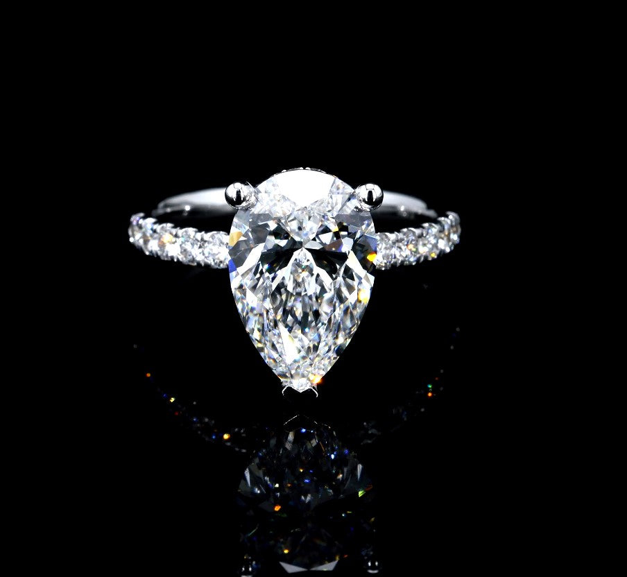 4.65CT Certified Lab-Grown Diamond Engagement Ring in 14K