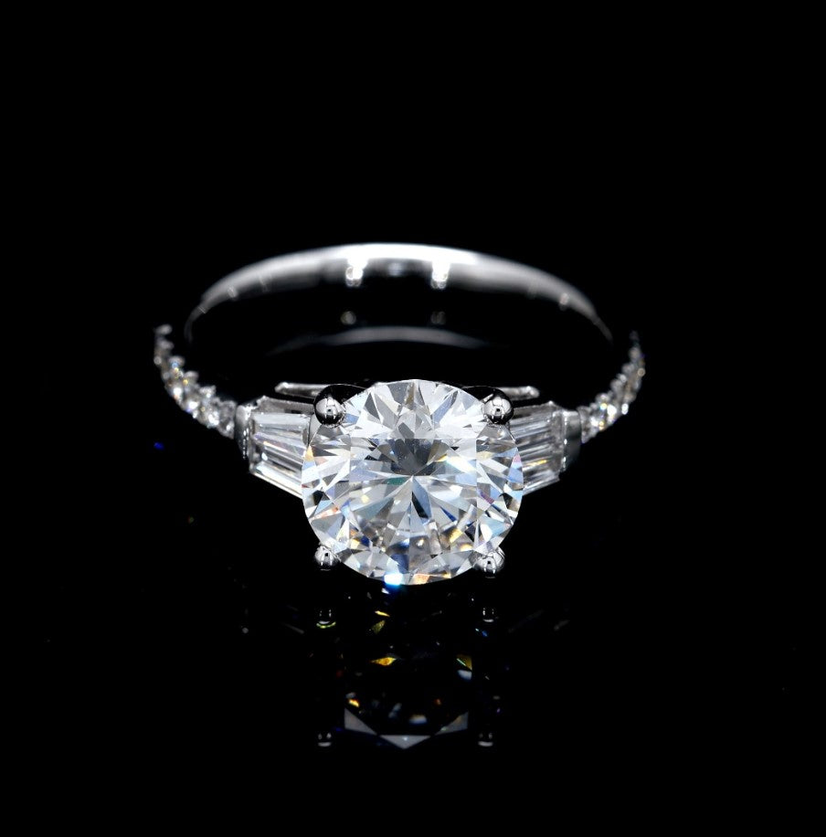 2CT Certified Lab-Grown Diamond Engagement Ring in 14K