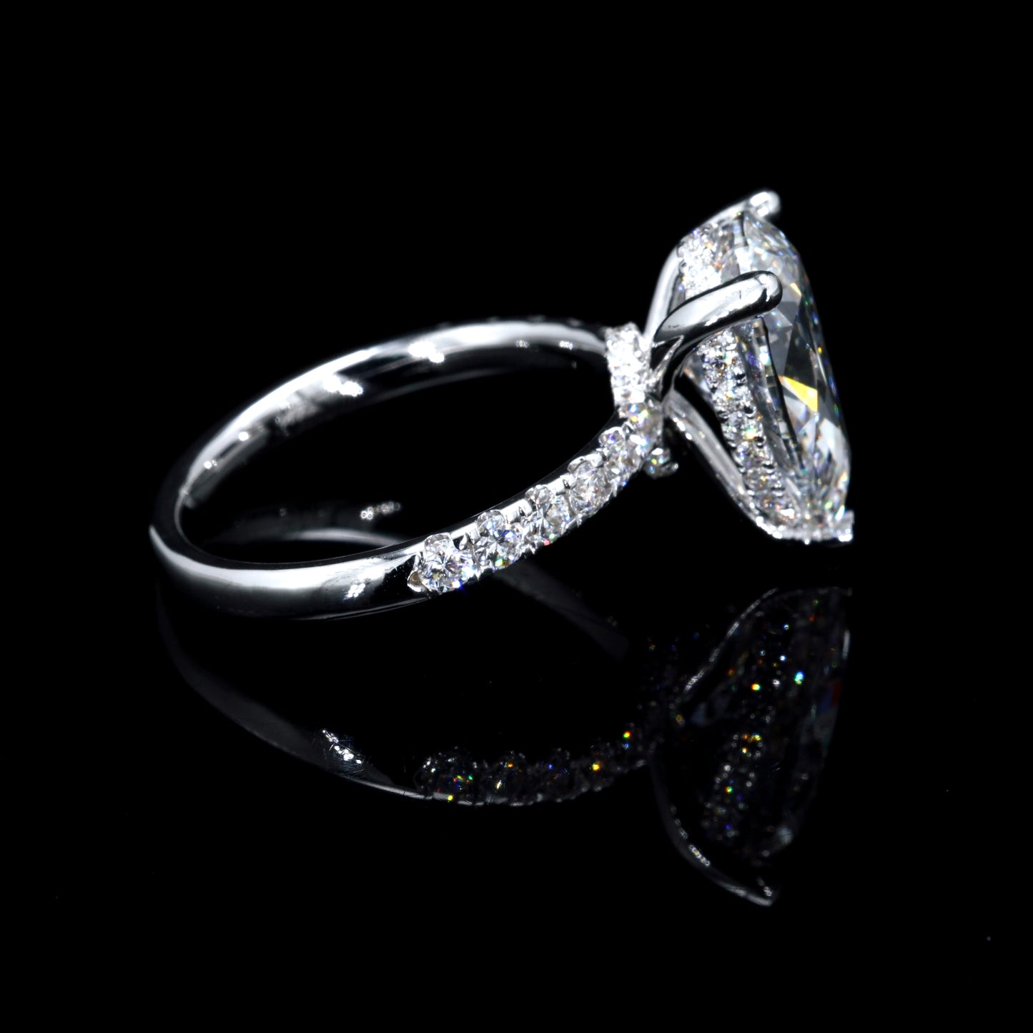 4.65CT Certified Lab-Grown Diamond Engagement Ring in 14K