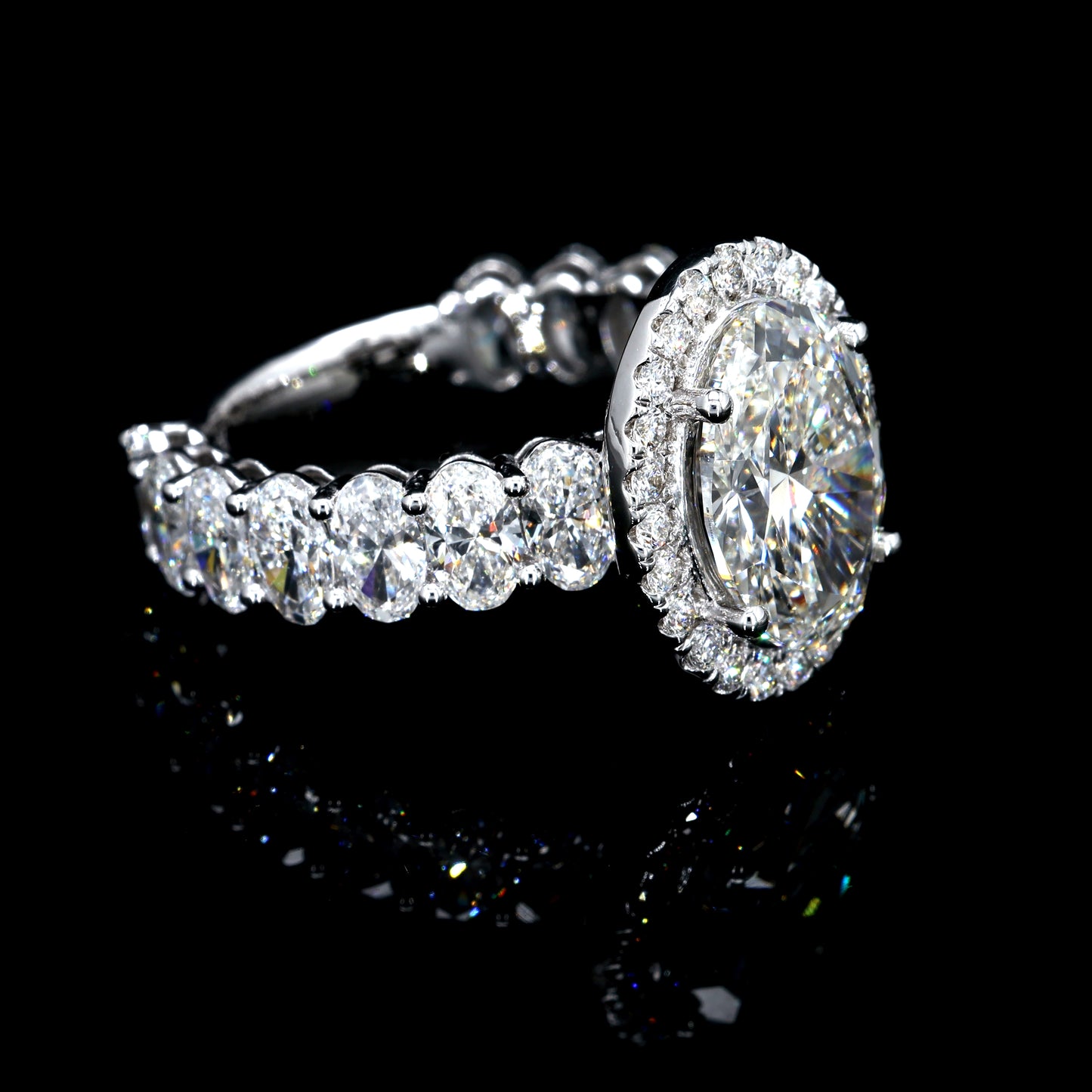 5.93CT Certified Lab-Grown Diamond Engagement Ring in 14K