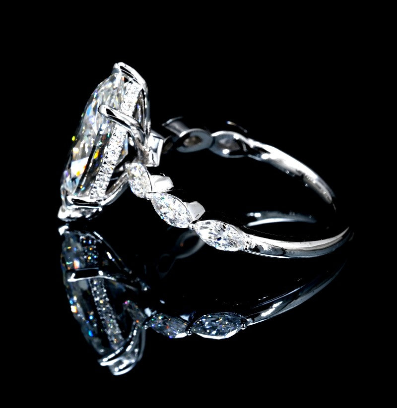 4.83CT Certified Lab-Grown Diamond Engagement Ring in 14K