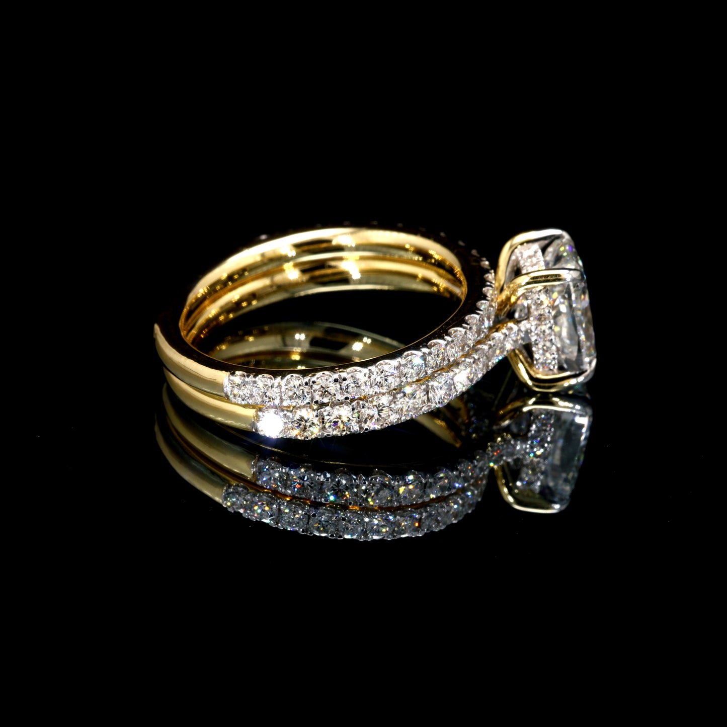 3.23CT Certified Lab-Grown Diamond Engagement Ring in 14K