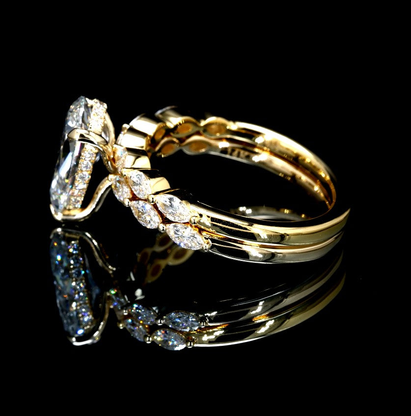 2.94CT Certified Lab-Grown Diamond Engagement Ring in 14K