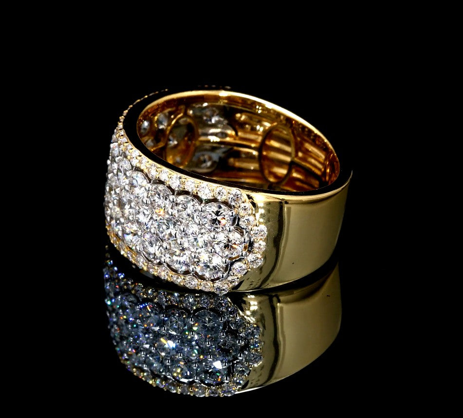 4.41CT Certified Lab-Grown Diamond Engagement Ring in 14K