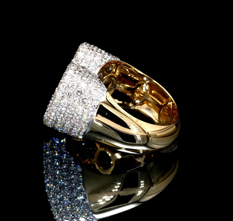 3.93CT Certified Lab-Grown Diamond Engagement Ring in 14K
