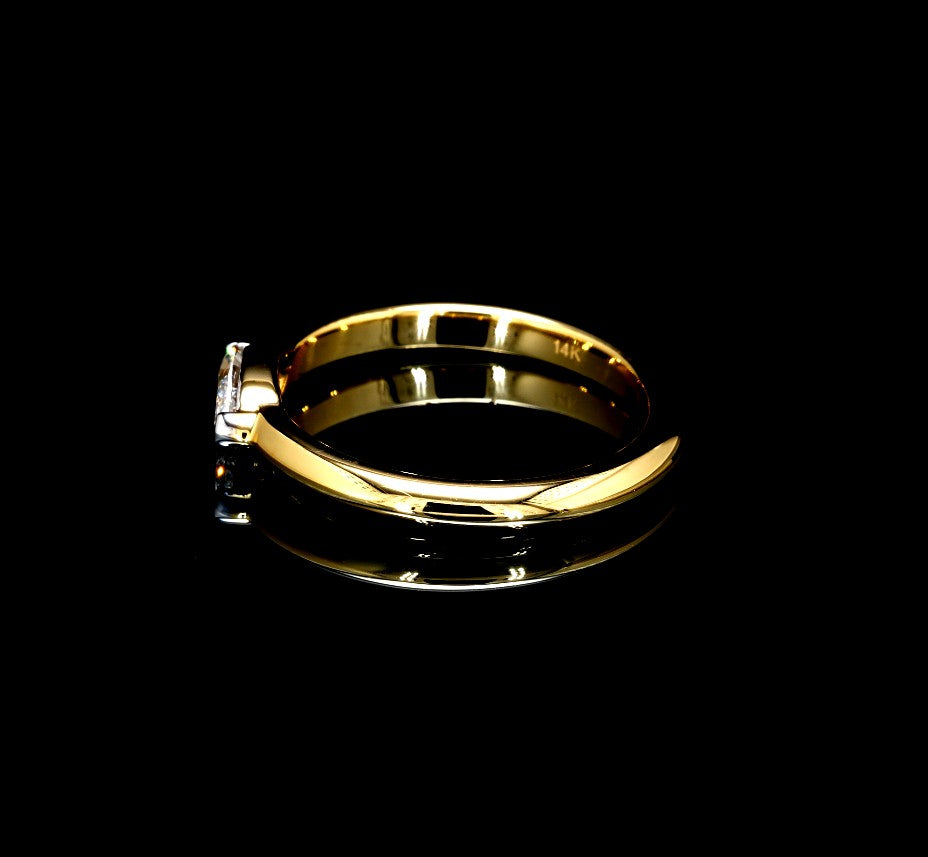 0.44W Certified Lab-Grown Diamond Engagement Ring in 14K.