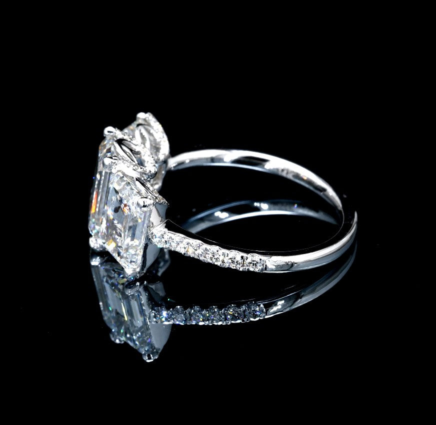 6.17CT Certified Lab-Grown Diamond Engagement Ring in 14K