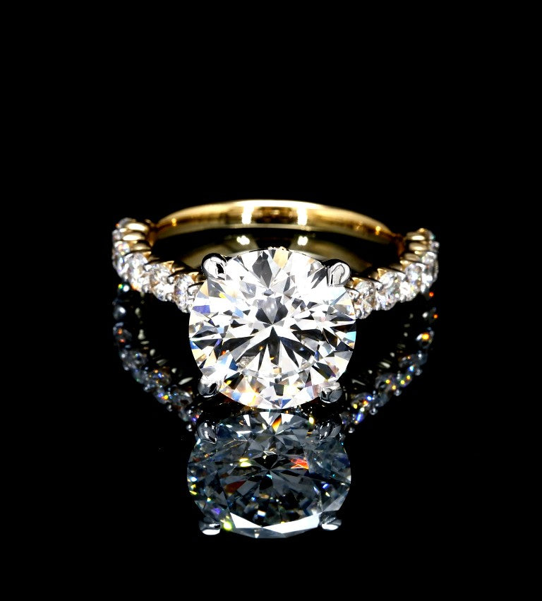 5.77CT Certified Lab-Grown Diamond Engagement Ring in 14K