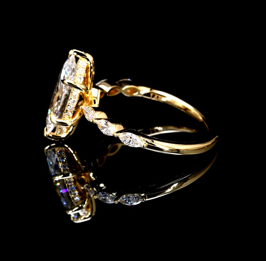 2.47CT Certified Lab-Grown Diamond Engagement Ring in 14K