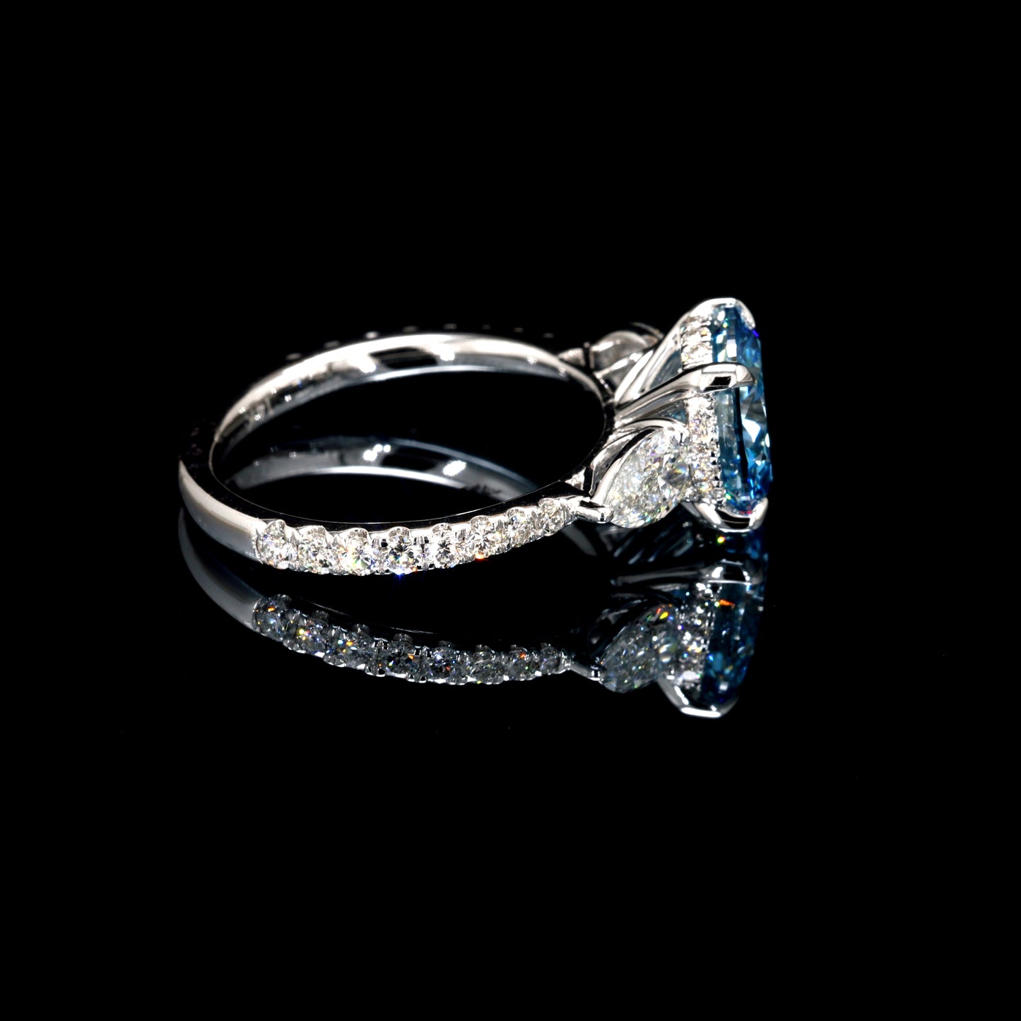 4.19CT Certified Lab-Grown Diamond Engagement Ring in 14K