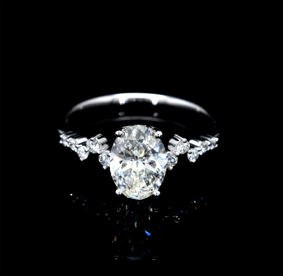 1.82CT Certified Lab-Grown Diamond Engagement Ring in 14K