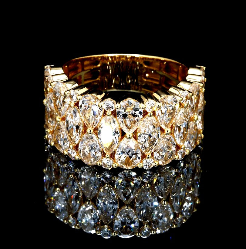 7.63CT Certified Lab-Grown Diamond Engagement Ring in 14K