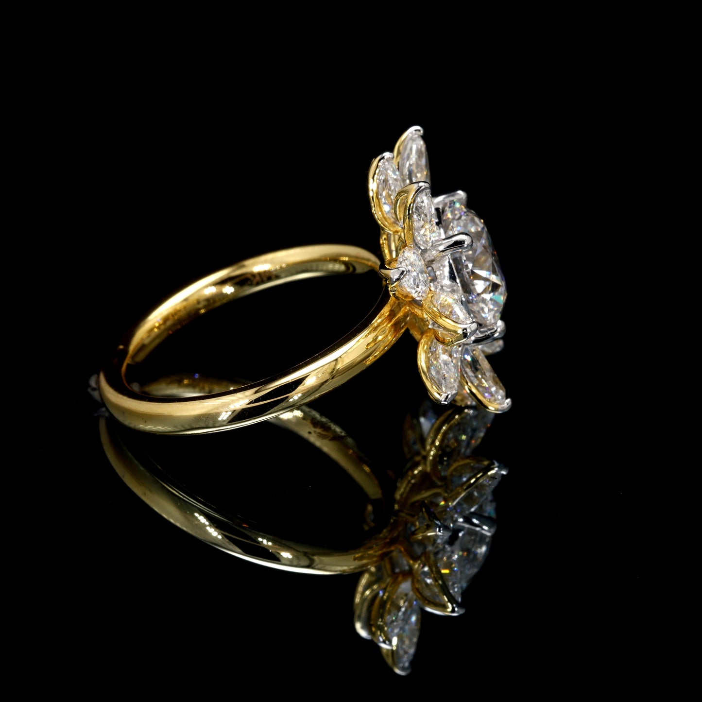5.32CT Certified Lab-Grown Diamond Engagement Ring in 14K