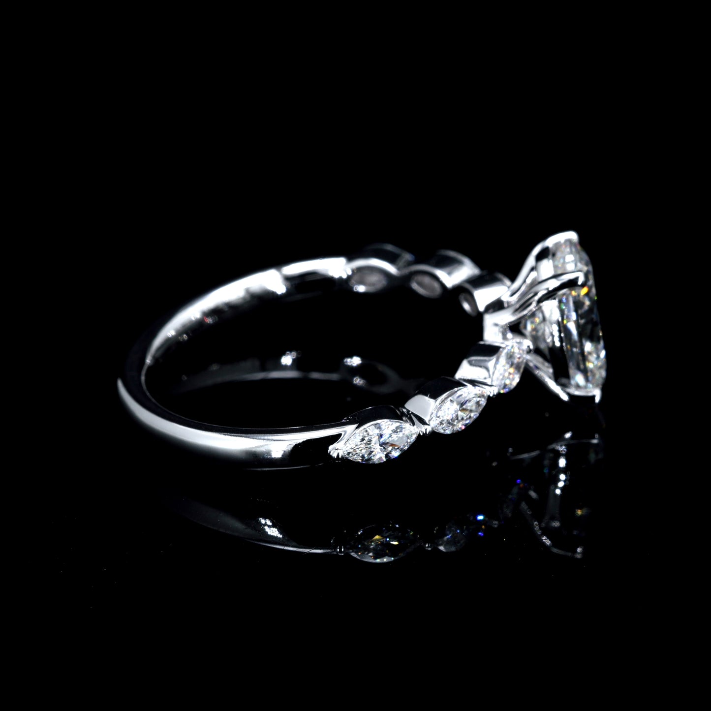 2.54CT Certified Lab-Grown Diamond Engagement Ring in 14K