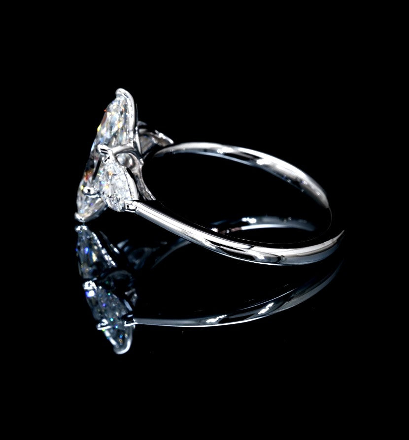 2.81CT Certified Lab-Grown Diamond Engagement Ring in 14K
