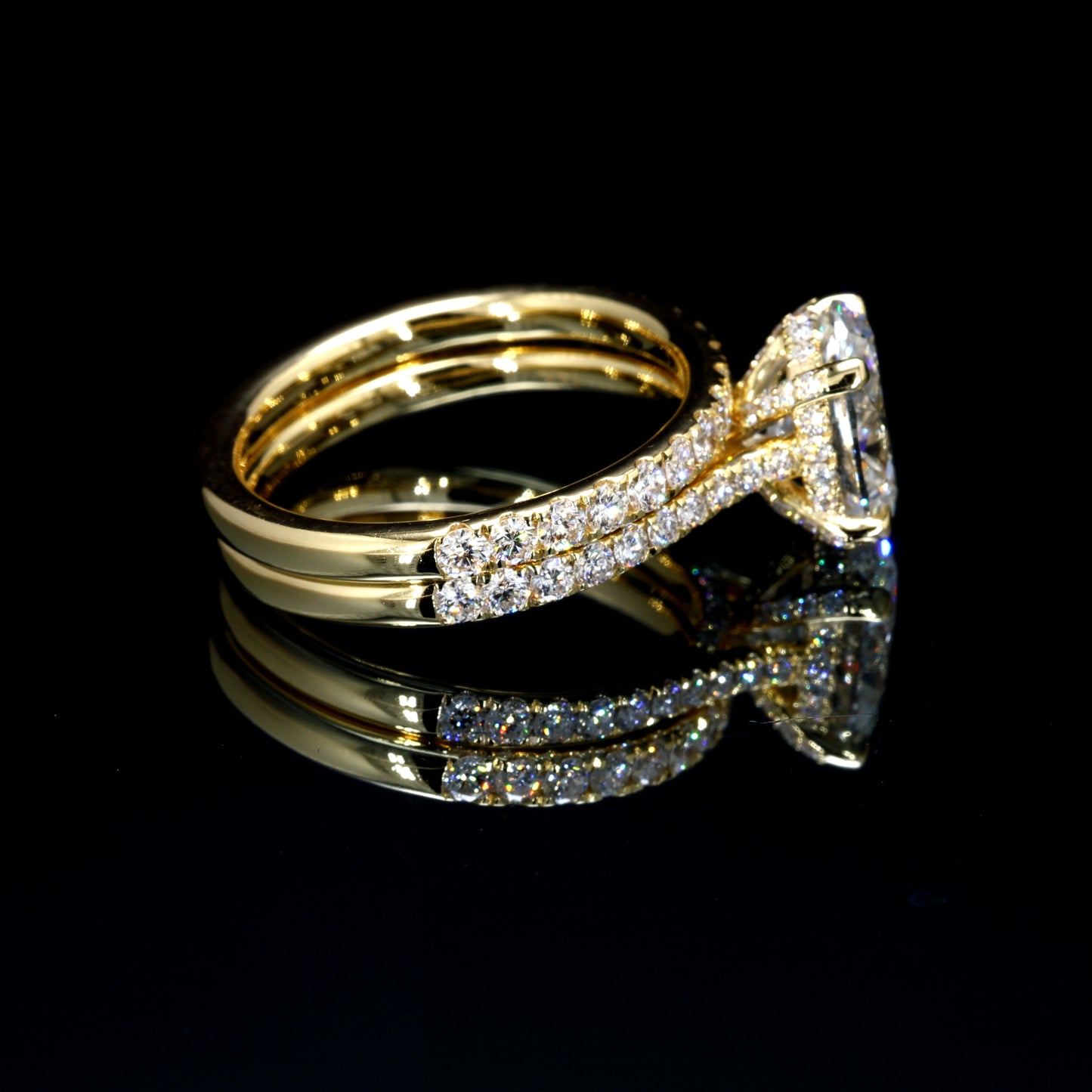 3.24CT Certified Lab-Grown Diamond Engagement Ring in 14K
