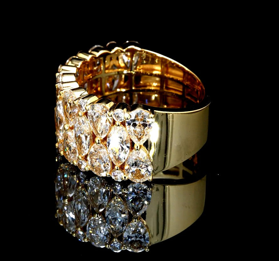 7.63CT Certified Lab-Grown Diamond Engagement Ring in 14K