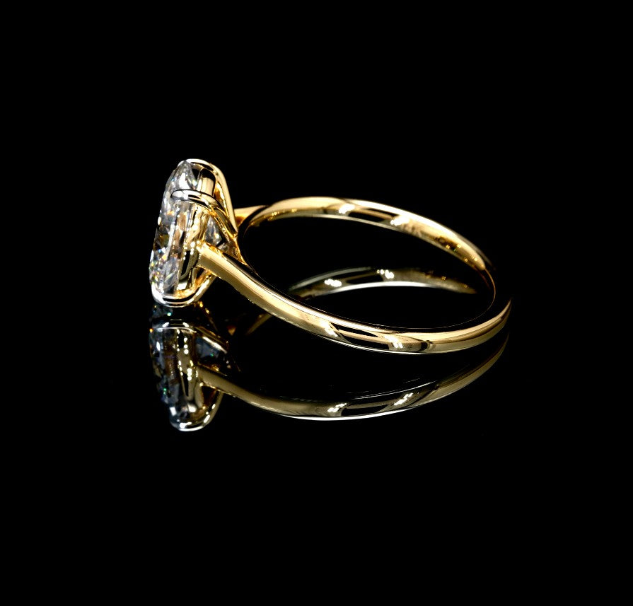 2.04CT Certified Lab-Grown Diamond Engagement Ring in 14K