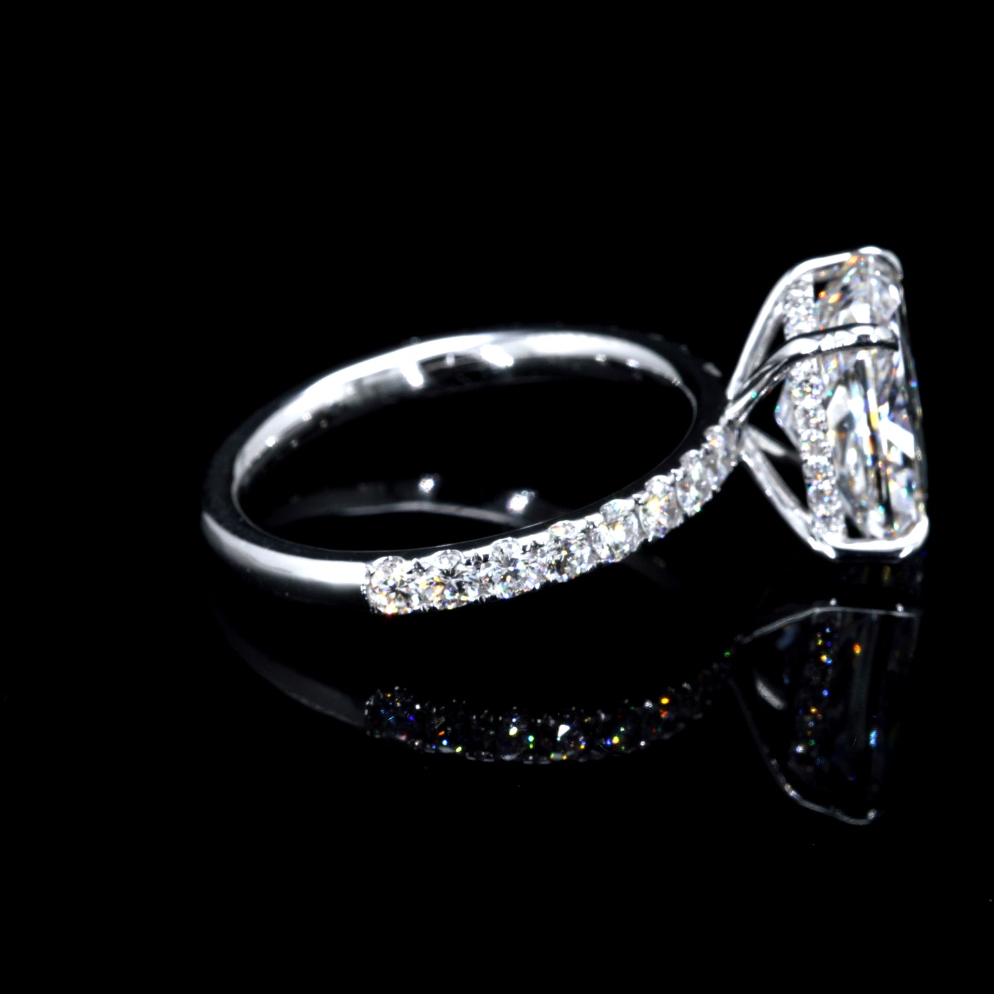 4.74CT Certified Lab-Grown Diamond Engagement Ring in 14K