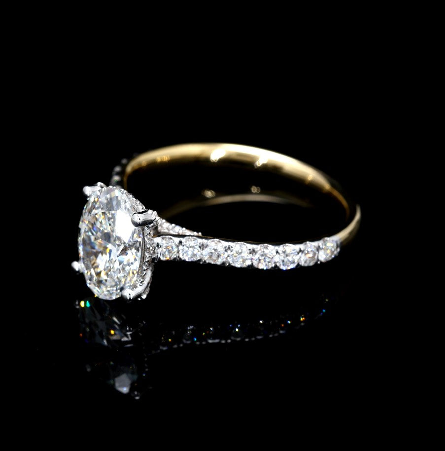 0.54W Certified Lab-Grown Diamond Engagement Ring in 14K