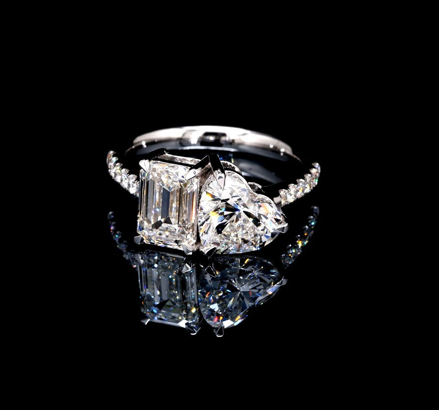 4.29CT Certified Lab-Grown Diamond Engagement Ring in 14K
