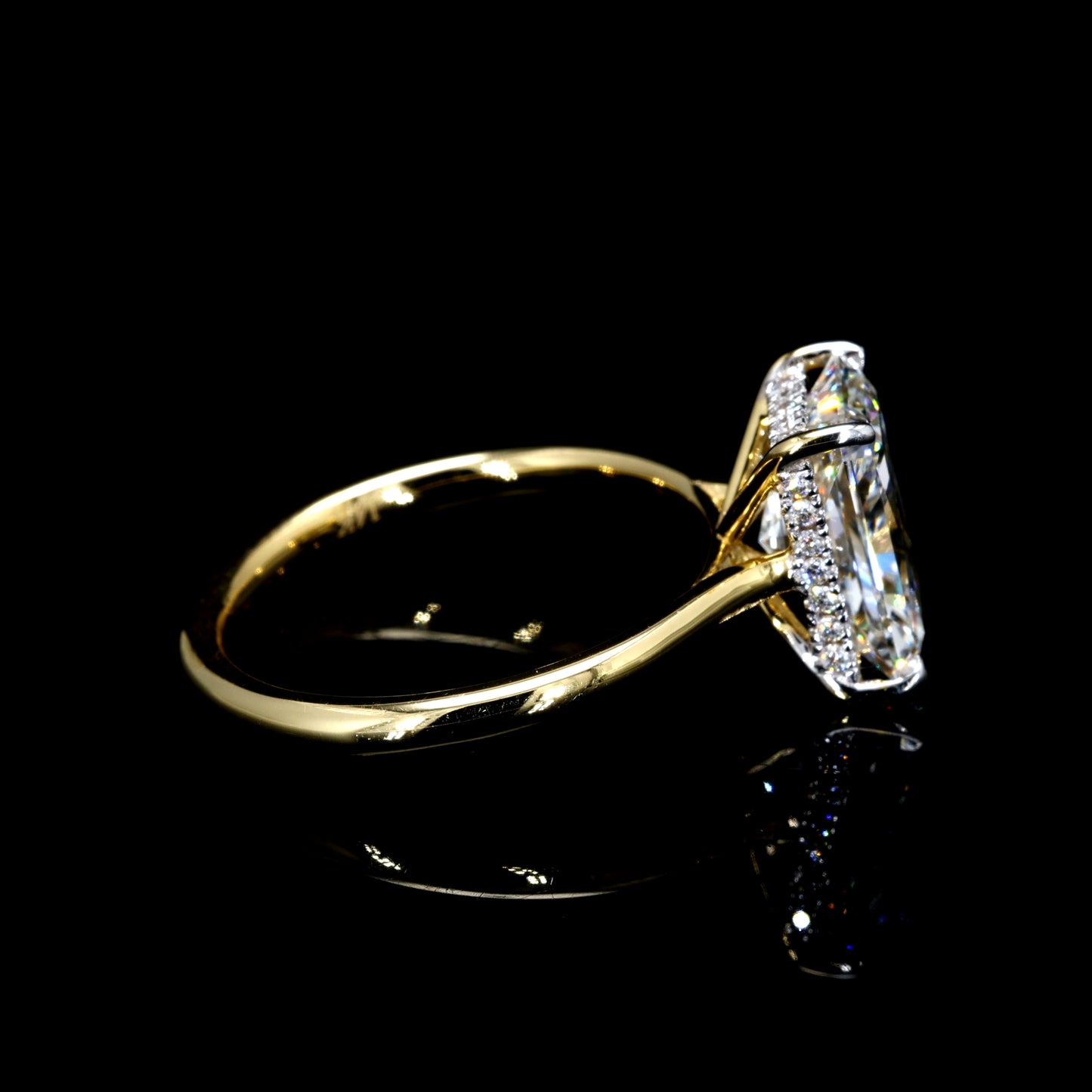 3.61CT Certified Lab-Grown Diamond Engagement Ring in 14K