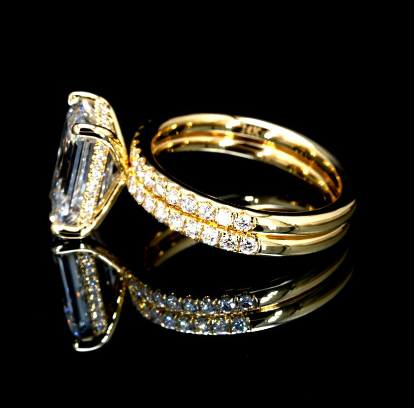 4.77CT Certified Lab-Grown Diamond Engagement Ring in 14K