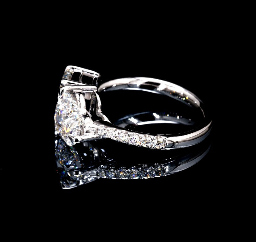 4.29CT Certified Lab-Grown Diamond Engagement Ring in 14K