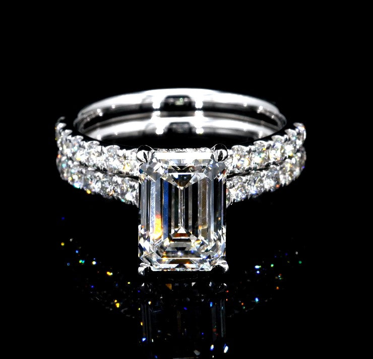 4.15CT Certified Lab-Grown Diamond Engagement Ring in 14K