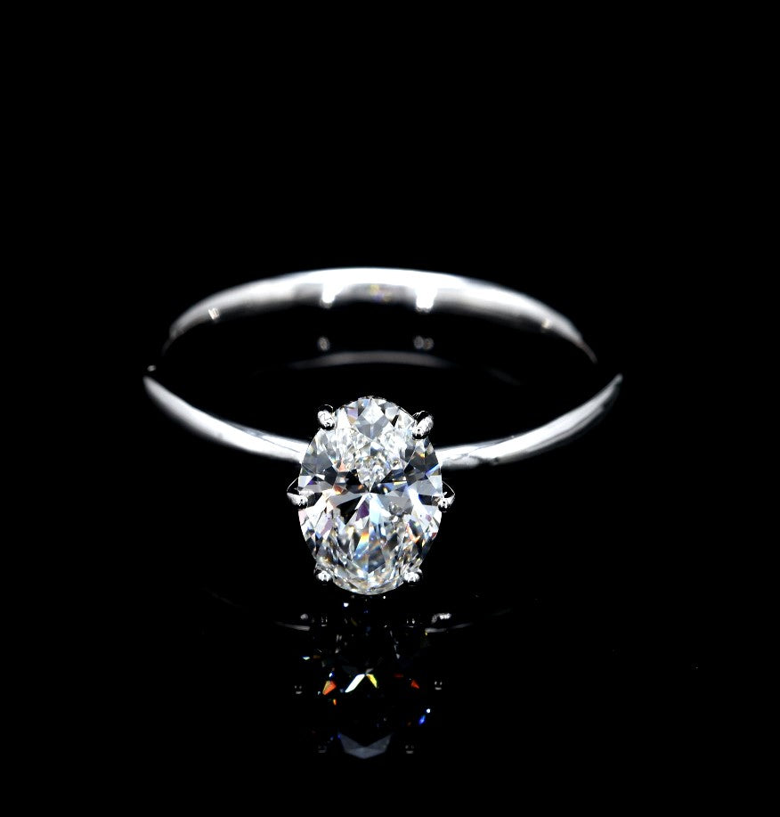 1.05W Certified Lab-Grown Diamond Engagement Ring in 14K