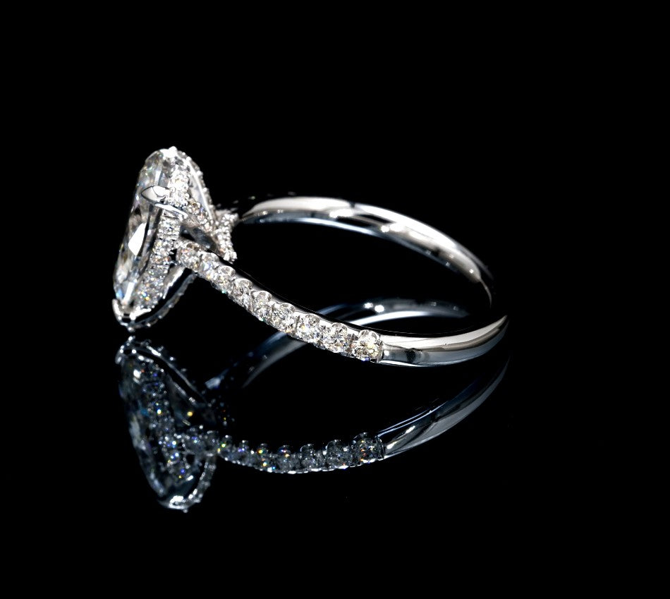 2.68CT Certified Lab-Grown Diamond Engagement Ring in 14K