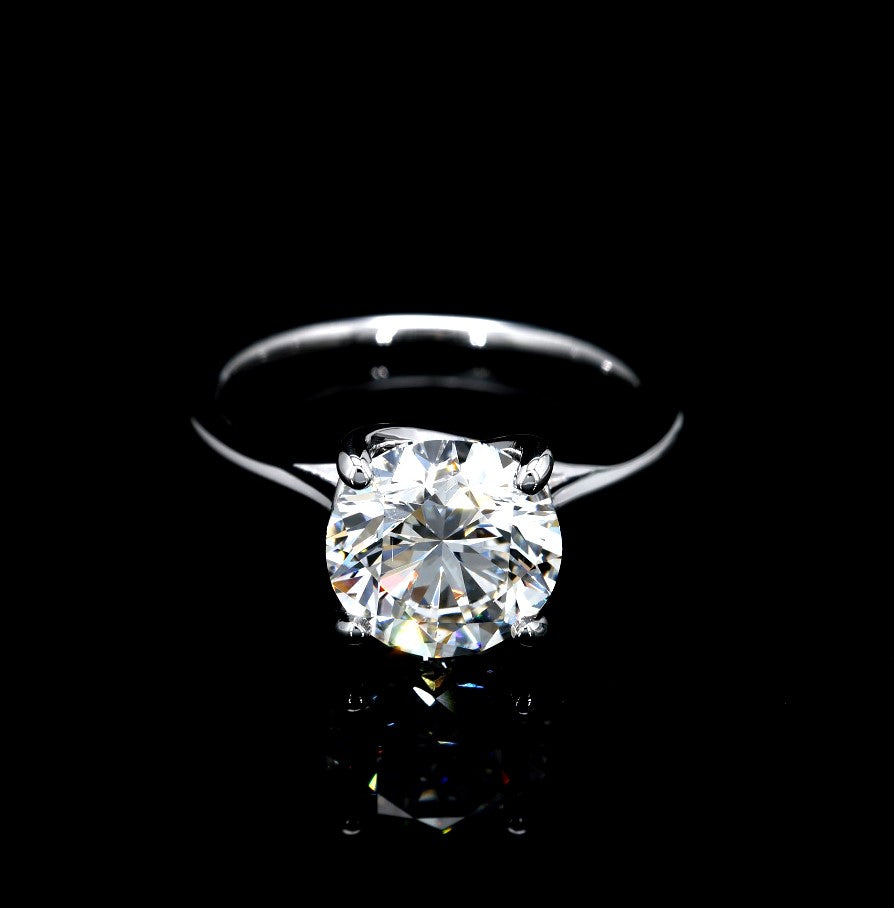 3.02CT Certified Lab-Grown Diamond Engagement Ring in 14K