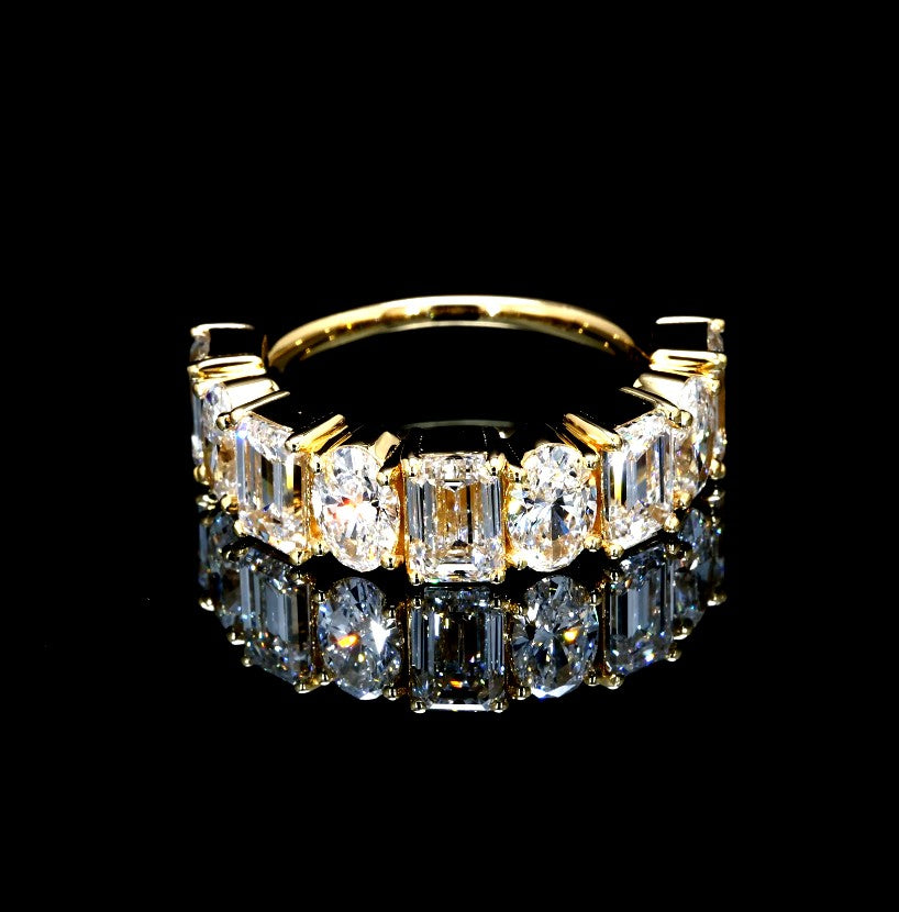4.85CT Certified Lab-Grown Diamond Engagement Ring in 14K