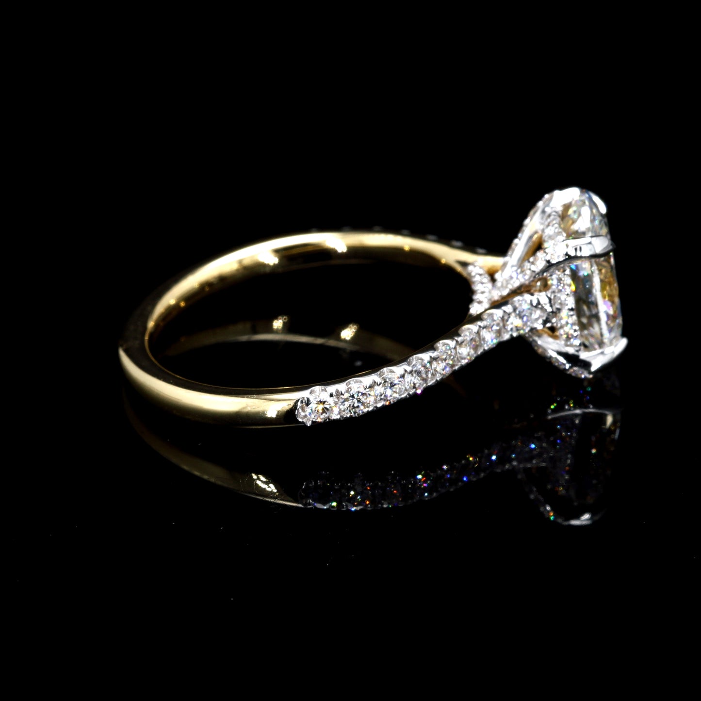 2.65CT Certified Lab-Grown Diamond Engagement Ring in 14K