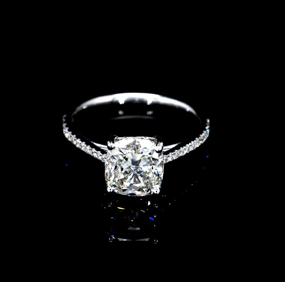 2.65CT Certified Lab-Grown Diamond Engagement Ring in 14K