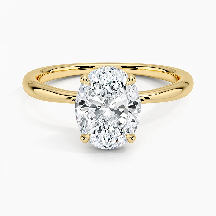 14k gold 4 carat oval solitaire vvs2 f color IGI CERTIFIED