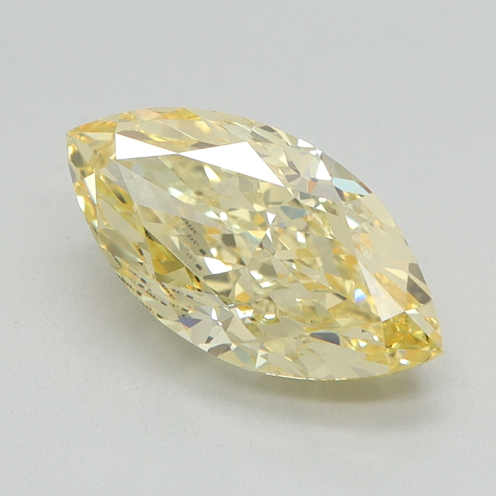 2.07 CT Marquise Diamond YELLOW VS1